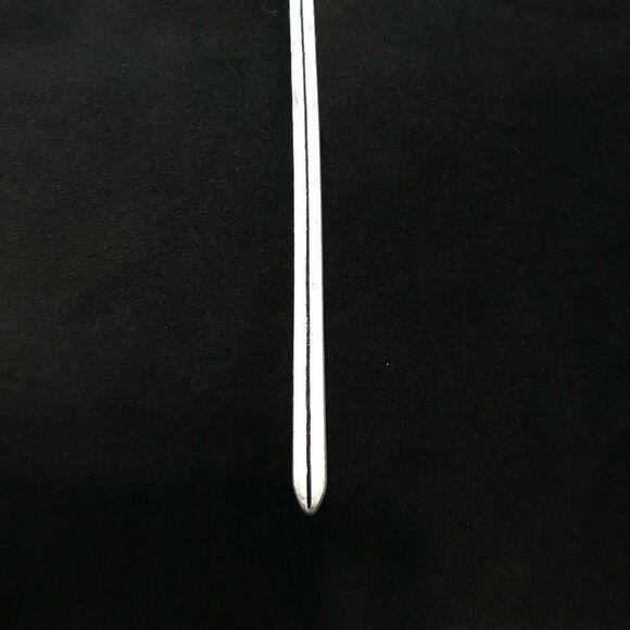 Gothic Bat Hair Accessory, Purple Stone accent, Antique silver tone, Moo… - Picture 4 of 5